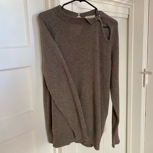 Céline Phoebe Philo AW 2018 sweater in taupe alpaca, size Small